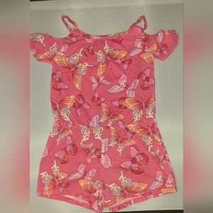 Kids Cut Out Shoulder Pink Romper Children's Place